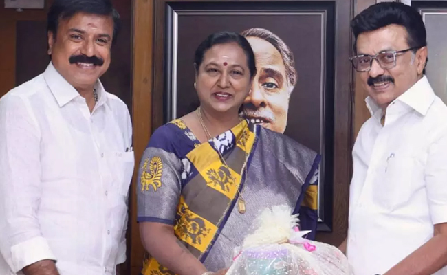 Alliance partners welcome DMDK into DMK fold, BJP slams Premalatha Vijayakanth's move